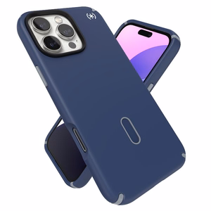 Speck Presidio2 Pro -suojakuori MagSafe- ja ClickLock-tuella iPhone 16 Pro Max:lle, Coastal Blue/Dust Grey