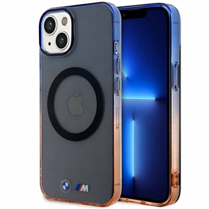 BMW Gradient Bumper MagSafe Suojakuori iPhone 14 Plus:lle - harmaa