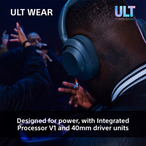 Sony ULT WEAR – langattomat Bluetooth-kuulokkeet ULT POWER SOUND -äänellä, syvällä bassolla, melunvaimennuksella ja jopa 30 h akulla