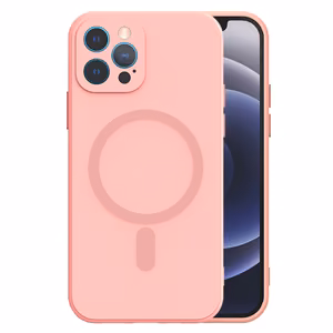 TEL PROTECT MagSilicone Suojakuori iPhone 14 Pro Max:lle vaaleanpunainen