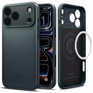 Spigen Thin Fit MagSafe -suojakuori iPhone 18 Pro Max / 17 Pro Max -malleille, vihreä