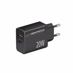 Esperanza EZC105K verkkolaturi 20 W musta