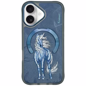 Nimmy Magnetic Fantasy Animal MagSafe Suojakuori iPhone 16:lle - sininen