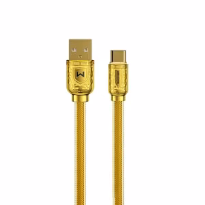 WEKOME WDC-161 Sakin Series - USB-A - USB-C pikalatauskaapeli 6A 1 m (kulta)