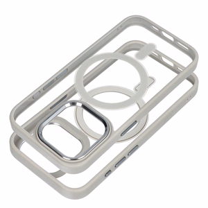 Suojakuori iPhone 15 PRO:lle Color Edge Mag Cover yhteensopiva MagSafe titaani-harmaa