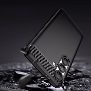 Carbon Suojakuori Samsung Galaxy S25 Edge:lle - musta