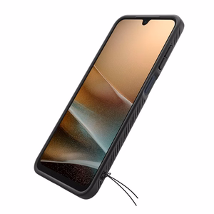 Spigen Liquid Air Suojakuori Samsung Galaxy A26 5G:lle - Matta Musta