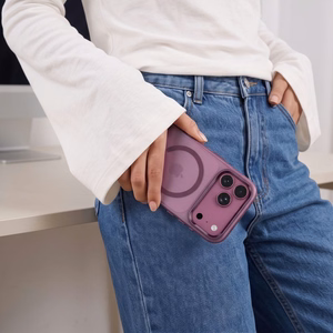 Tech-Protect MagZero MagSafe-suojakuori iPhone 17 Pro / 18 Pro – matta viininpunainen