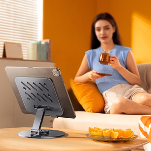 Wozinsky WRS-DSY84SS 360° kääntyvä alumiininen tablettiteline - harmaa