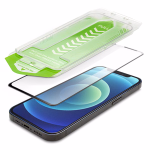 9H tempered glass with mounting frame for iPhone 14 Plus Wozinsky Premium Glass - black