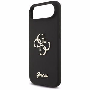 Guess Silikoninen Big 4G Script Suojakuori iPhone Air:lle musta