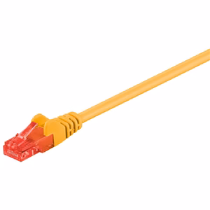 Goobay CAT 6, U/UTP Patch cord Yellow