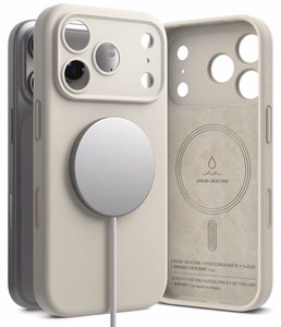 Ringke MagSafe -silikonisuojakuori laitteelle iPhone 18 Pro Max – beige