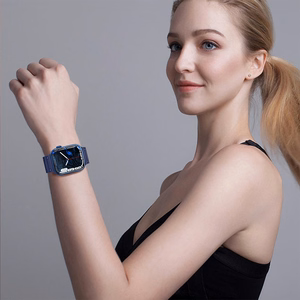 Triple Protection Hihna Apple Watch 38 / 40 / 41 mm ranneke - valkoinen