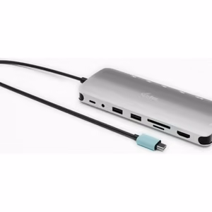 I-TEC USB-C Metal Nano Dock 3xDisplay+PD telakka