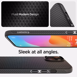 Spigen Liquid Air Suojakuori iPhone 15 6,1 matta musta