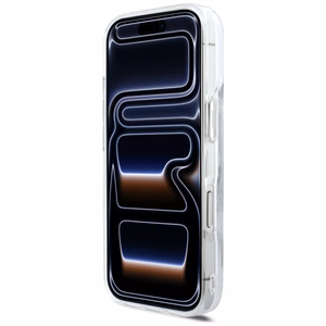 Karl Lagerfeld Liquid Glitter Karl Script Logo MagSafe Suojakuori iPhone 17 Pro:lle - Kirkas