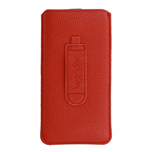 WONDER Deko Pouch Suojakuori (Koko XXL) Samsung S25 Ultra/S24 Ultra/M35/M23/A16 5G/Xiaomi Redmi 14C:lle punainen