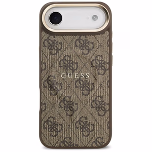 Guess 4G PU Classic Logo MagSafe suojakuori iPhone 17 Air:lle - ruskea