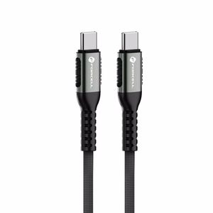 Kaapeli USB C - USB C Forcell F-Energy QC4.0 PD 5A 240W Cafule 0,25 m C263 musta