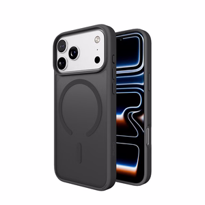 Puro Gradient TPU MagSafe -yhteensopiva Suojakuori iPhone 17 Pro:lle - harmaa