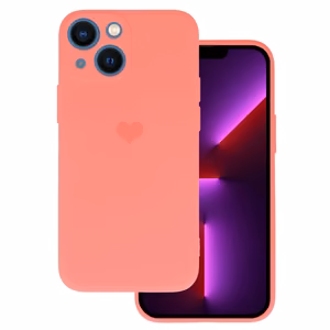 Vennus Silicone Heart Suojakuori iPhone 14 Plus:lle malli 1 koralli