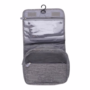 Dunlop ripustettava matkakosmetiikkalaukku, 25 × 20 × 10 cm, harmaa