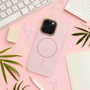 Suojakuori iPhone 11:lle Frame Mag Cover yhteensopiva MagSafen kanssa vaaleanpunainen