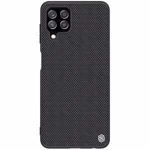 Nillkin Textured Case kestävä vahvistettu kotelo geelirunko ja nylon takaisin Samsung Galaxy A22 4G musta
