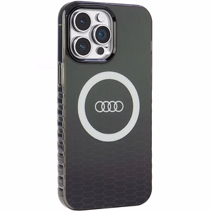 Audi IML Big Logo MagSafe Suojakuori iPhone 14 Pro Max:lle - musta