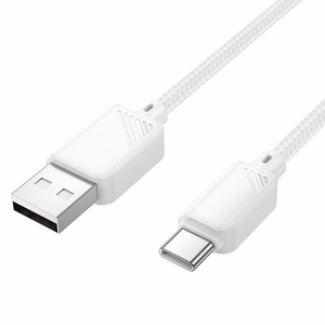 Hoco USB-A - USB-C -kaapeli 3A 1 m X113 - valkoinen
