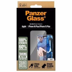 PanzerGlass näytönsuoja iPhone 16 Plus 6.7' Ultra-Wide Fit 2863