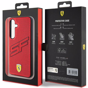 Ferrari Big SF perforoitu suojakuori Samsung Galaxy S24+:lle - punainen