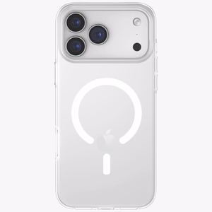 Uniq Clario Magclick lataussuojakuori iPhone 17 Pro Max -puhelimelle - läpinäkyvä
