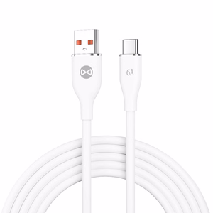 Forever kaapeli USB - USB-C 1,0 m 6A valkoinen