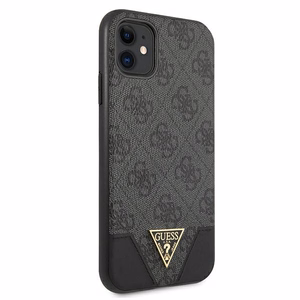 Guess 4G Triangle Collection suojakuori iPhone 11 6.1" / Xr:lle - harmaa