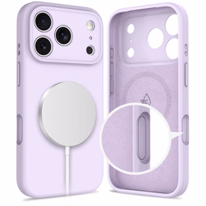 Tech-Protect Silikoninen MagSafe Suojakuori iPhone 17 Pro:lle - violetti
