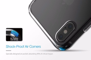 Just Mobile Tenc Air suojakuori laitteelle iPhone XS / X, kristallinmusta