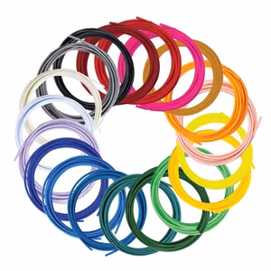 3Doodler Filament FLOW 20 PLA 20 Farben Nachfüllpack Polylactic acid (PLA) Black, Blue, Dark Green, Dark pink, Gold, Green, Lilac, Navy, Orange, Pink, Transparent, White, Yellow