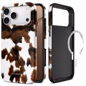 Tech-Protect Lamano MagSafe -suojakuori iPhone 18 Pro / 17 Pro -malleille, valkoinen ja ruskea