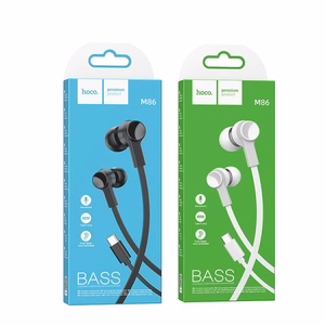 HOCO wire earphones Type C with microphone M86 black