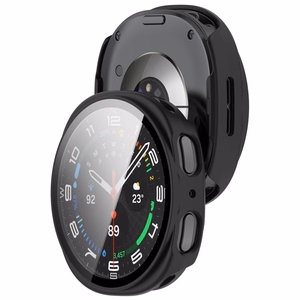 Tech-Protect Defense 2-Pack suojakuori mallille Samsung Galaxy Watch 40mm – läpinäkyvä ja mattamusta