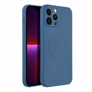 SILICONE MAG COVER puhelinkuori, yhteensopiva MagSafe-tekniikan kanssa, iPhone 13 Pro Max sininen
