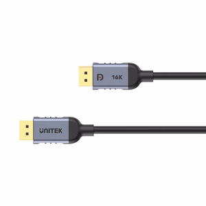 UNITEK C1628GY01-1M DisplayPort-kaapeli musta, harmaa