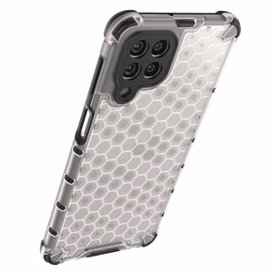 Honeycomb tapauksessa panssaroitu kansi geelirunko Samsung Galaxy M53 5G musta musta