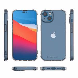 Wozinsky Anti Shock suojakuori iPhone 14 Plus:lle läpinäkyvä kuori