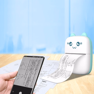 HURC9 Bluetooth Mini Kitty -lämpötulostin sovelluksella - sininen