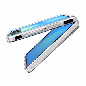 Spigen AirSkin MagFit case for Samsung Galaxy Z Flip 8 – clear and white