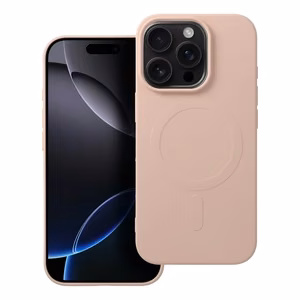 Silikoninen Mag Cover iPhone 16 PRO:lle yhteensopiva MagSafen kanssa (iso reikä) vaaleanpunainen