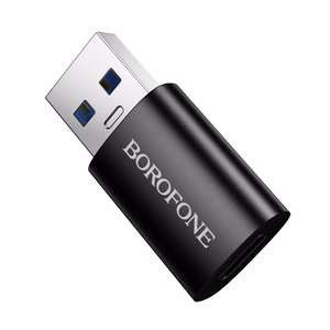 Borofone BV26B Sovitin USB:sta Type-C - musta